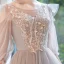 Affordable Pearl Pink Bridesmaid Dresses 2020 A-Line / Princess Backless Appliques Lace Floor-Length / Long Ruffle