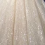 Glitzernden Champagner Pailletten Hochzeits Brautkleider / Hochzeitskleider 2020 Ballkleid Spaghettiträger Ärmellos Rückenfreies Applikationen Spitze Perlenstickerei Glanz Tülle Königliche Schleppe Rüschen