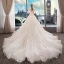 Romantique Champagne Transparentes La Mariée Robe De Mariée 2020 Princesse Encolure Dégagée Manches de cloche Dos Nu Étoile Appliques En Dentelle Perlage Perle Cathedral Train