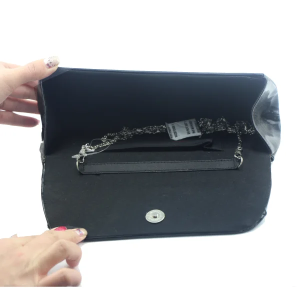 Affordable Black Clutch Bags Striped PU Cocktail Party Evening Party Accessories 2019