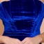 Sexy Königliches Blau Velour Abendkleider 2020 Meerjungfrau Bandeau Ärmellos Gespaltete Front Sweep / Pinsel Zug Rückenfreies Festliche Kleider