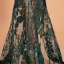 Sexy Vert Foncé Transparentes Robe De Soirée 2020 Trompette / Sirène Bretelles Spaghetti Sans Manches Appliques Paillettes Train De Balayage Volants Dos Nu Robe De Ceremonie