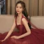 Classy Burgundy Dancing Prom Dresses 2020 A-Line / Princess Spaghetti Straps Sleeveless Glitter Tulle Floor-Length / Long Ruffle Backless Formal Dresses