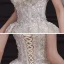 Luxe Champagne La Mariée Robe De Mariée 2020 Robe Boule De l'épaule Manches Courtes Dos Nu Appliques En Dentelle Paillettes Perlage Glitter Tulle Royal Train Volants