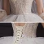 Luxe Champagne La Mariée Robe De Mariée 2020 Robe Boule Transparentes Col v profond Sans Manches Dos Nu Appliques Paillettes Perlage Royal Train Volants en Cascade