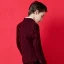 Mode Burgundy Prickig Polyester Killar Bröllop Passar 2020