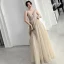 Elegant Sage Green Bridesmaid Dresses 2020 A-Line / Princess Backless Appliques Lace Floor-Length / Long