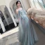Affordable Mint Green Bridesmaid Dresses 2020 A-Line / Princess Backless Appliques Lace Beading Floor-Length / Long Ruffle