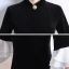 Chinese style Black Velour Winter Cheongsam / Qipao 2020 Trumpet / Mermaid High Neck 3/4 Sleeve Bell sleeves Rhinestone Flower Split Front Floor-Length / Long Formal Dresses