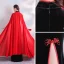 Chinese style Black Velour Cheongsam / Qipao With Shawl 2020 Trumpet / Mermaid High Neck 1/2 Sleeves Embroidered Flower Rhinestone Split Front Floor-Length / Long Formal Dresses