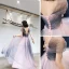 Elegante Rosa Marineblau Abendkleider 2020 A Linie Schultern Ärmellos Glanz Tülle Lange Rüschen Rückenfreies Festliche Kleider