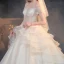 Luxe Champagne Transparentes La Mariée Robe De Mariée 2020 Princesse Encolure Dégagée Manches Courtes Dos Nu Perlage Paillettes Glitter Tulle Cathedral Train Volants