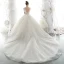 Luxury / Gorgeous Champagne Bridal Wedding Dresses 2020 Ball Gown See-through V-Neck Short Sleeve Backless Appliques Sequins Beading Cathedral Train Ruffle
