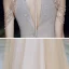 High-end Gold Evening Dresses  2020 A-Line / Princess Scoop Neck Sleeveless Beading Glitter Tulle Floor-Length / Long Backless Formal Dresses