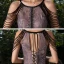 Fashion Grape See-through Evening Dresses  2020 A-Line / Princess Scoop Neck Sleeveless Beading Appliques Sequins Floor-Length / Long Ruffle Backless Formal Dresses