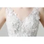 High-end White Outdoor / Garden Wedding Dresses 2020 A-Line / Princess V-Neck Sleeveless Backless Appliques Lace Flower Beading Pearl Floor-Length / Long Ruffle