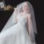 Erschwinglich Garten / Im Freien Weiß Brautkleider / Hochzeitskleider 2020 A Linie Spaghettiträger Ärmellos Rückenfreies Feder Glanz Polyester Stoffgürtel Hof-Schleppe