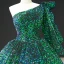 Luxury / Gorgeous White Sequins Prom Dresses 2020 Ball Gown One-Shoulder Sleeveless Floor-Length / Long Backless Formal Dresses