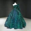 Luxury / Gorgeous White Sequins Prom Dresses 2020 Ball Gown One-Shoulder Sleeveless Floor-Length / Long Backless Formal Dresses