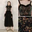Fashion Black Sequins Homecoming Graduation Dresses With Shawl 2020 A-Line / Princess Shoulders Sleeveless Tea-length Cascading Ruffles Backless Formal Dresses