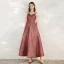 Chic / Belle Rouge de retour Robe De Graduation 2020 Princesse Bretelles Spaghetti Sans Manches Tachetée Tulle Glitter Polyester Longueur Cheville Volants Dos Nu Robe De Ceremonie