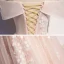 Romantisch Pearl Rosa Abendkleider 2020 A Linie Off Shoulder Kurze Ärmel Applikationen Spitze Perlenstickerei Lange Rüschen Rückenfreies Festliche Kleider