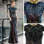 Sparkly Multi-Colors Sequins Cheongsam / Qipao 2020 Trumpet / Mermaid High Neck Appliques Embroidered Sleeveless Floor-Length / Long Formal Dresses