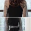 Victorian Style Black Homecoming Graduation Dresses 2020 A-Line / Princess High Neck Puffy Long Sleeve Star Sequins Sash Tea-length Ruffle Formal Dresses