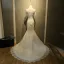 Chic / Beautiful Church Wedding Dresses 2017 White Trumpet / Mermaid Court Train Lace Appliques Backless Off-The-Shoulder Short Sleeve