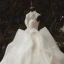 Stunning Ivory Bridal Wedding Dresses 2020 Ball Gown See-through High Neck Sleeveless Appliques Lace Beading Glitter Tulle Chapel Train Ruffle