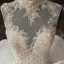 Stunning Ivory Bridal Wedding Dresses 2020 Ball Gown See-through High Neck Sleeveless Appliques Lace Beading Glitter Tulle Chapel Train Ruffle