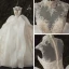 Stunning Ivory Bridal Wedding Dresses 2020 Ball Gown See-through High Neck Sleeveless Appliques Lace Beading Glitter Tulle Chapel Train Ruffle