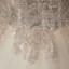 Illusion Ivoire La Mariée Robe De Mariée 2020 Robe Boule Transparentes Encolure Dégagée Sans Manches Dos Nu Appliques Paillettes Perlage Cathedral Train Volants