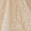 Luxury / Gorgeous Champagne Bridal Wedding Dresses 2020 Ball Gown Off-The-Shoulder Short Sleeve Backless Beading Tassel Appliques Flower Glitter Tulle Cathedral Train Ruffle