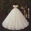 High-end Champagne Bridal Wedding Dresses 2020 Ball Gown Off-The-Shoulder Short Sleeve Backless Appliques Lace Beading Glitter Tulle Chapel Train Ruffle