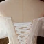 High-end Champagne Bridal Wedding Dresses 2020 Ball Gown Off-The-Shoulder Short Sleeve Backless Appliques Lace Beading Glitter Flower Tulle Cathedral Train Ruffle