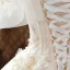 High-end Champagne Bridal Wedding Dresses 2020 Ball Gown Off-The-Shoulder Short Sleeve Backless Appliques Lace Beading Glitter Flower Tulle Cathedral Train Ruffle
