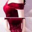 Haut de Gamme Bordeaux Robe De Soirée 2020 Princesse De l'épaule Manches Courtes Appliques En Dentelle Perlage Glitter Tulle Longue Volants Dos Nu Robe De Ceremonie