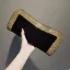 Mode Noire Velour Doré Faux Diamant Pochette 2020