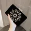 Fine Svart Velour Rhinestone Håndvesken  2020