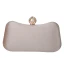 Modest / Simple Beige Velour Square Clutch Bags 2020 Metal Rhinestone
