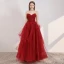 Elegant Rød Ballkjoler 2020 Prinsesse Kjæreste Uten Ermer Appliques Blomst Beading Glitter Tyll Lange Buste Ryggløse Formelle Kjoler