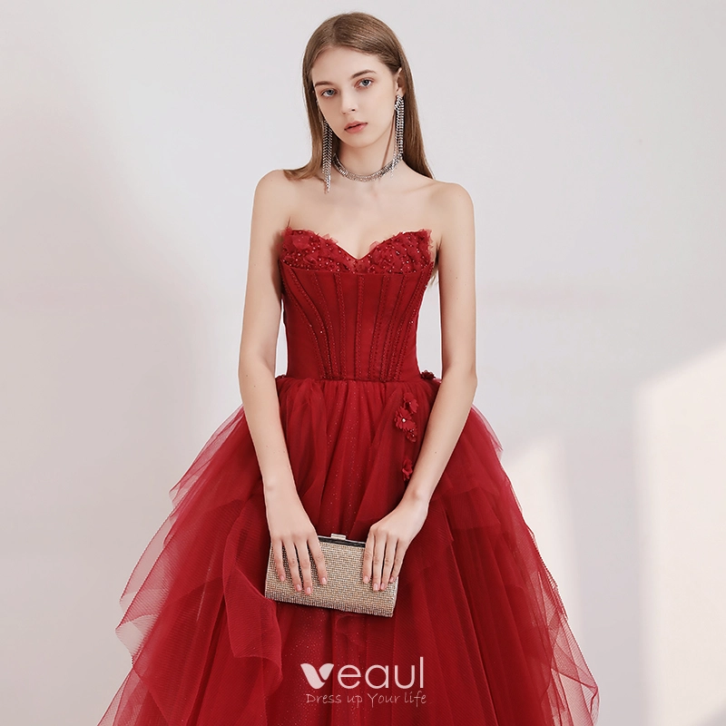 Tulle A-line Prom Dresses 2020, Appliques Sweetheart Prom Dresses Tulle A-line Prom Dresses 2020, Appliques Sweetheart Prom Dresses