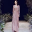Style Victorien Rougissant Rose Hiver Robe De Soirée 2020 Princesse Transparentes Col Haut Gonflée Manches Longues Perlage Longue Volants Dos Nu Robe De Ceremonie