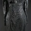 Luxe Noire Tapis rouge Robe De Soirée 2020 Trompette / Sirène Transparentes Col v profond Manches Longues Appliques Paillettes Tribunal Train Volants Robe De Ceremonie