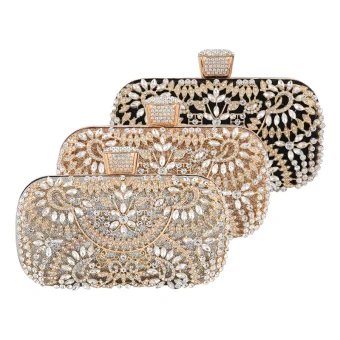 Fashion Square Rhinestone Clutch Bags 2020