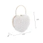 Unique Champagne Perle Forme de coeur Mariage Pochette 2020