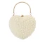 Unique Champagne Perle Forme de coeur Mariage Pochette 2020