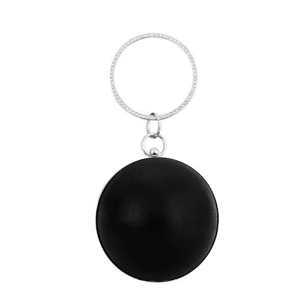 Simple Argenté Cuir Verni Ronds Pochette 2020 Métal Faux Diamant