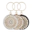 Traditionnel Ronds Glitter Pochette 2020 Métal Perle Faux Diamant